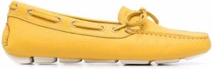 Dee Ocleppo bow-embellished driving loafers Yellow