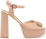Dee Ocleppo Brigitte 85mm leather sandals Pink - Thumbnail 1