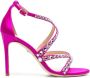 Dee Ocleppo Fiji 90mm crystal-embellished sandals Pink - Thumbnail 1