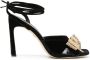 Dee Ocleppo Gina 95mm velvet sandals Black - Thumbnail 1