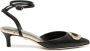 Dee Ocleppo Paige 40mm logo-engraved leather pumps Black - Thumbnail 1