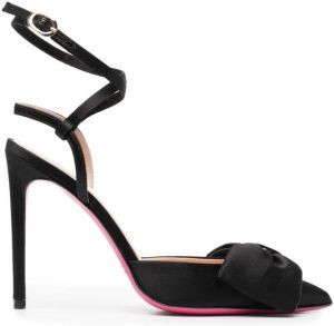 Dee Ocleppo strappy satin bow pumps Black