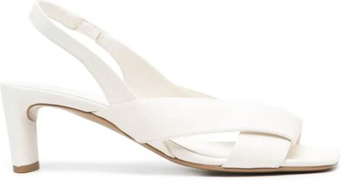 Del Carlo 55mm leather sandals White