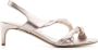 Del Carlo 60mm twisted leather sandals Silver - Thumbnail 1