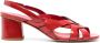 Del Carlo 65mm patent leather sandals Red - Thumbnail 1