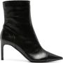 Del Carlo 70mm leather ankle boots Black - Thumbnail 1