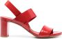 Del Carlo 75mm patent leather sandals Red - Thumbnail 1
