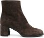 Del Carlo ankle 60mm block-heel boots Brown - Thumbnail 1
