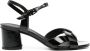 Del Carlo Ben 55mm leather sandals Black - Thumbnail 1