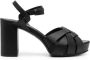 Del Carlo buckle-fastening calf-leather sandals Black - Thumbnail 1