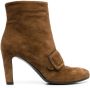Del Carlo buckled suede boots Brown - Thumbnail 1