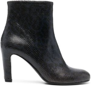 Del Carlo calf-leather ankle boots Blue
