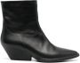 Del Carlo cuban-heel pointed ankle boots Black - Thumbnail 1