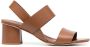 Del Carlo 60mm double-strap leather sandals Brown - Thumbnail 1