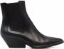 Del Carlo mid-heel leather boots Black - Thumbnail 1