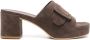 Del Carlo Stoccolma 70mm leather mules Brown - Thumbnail 1