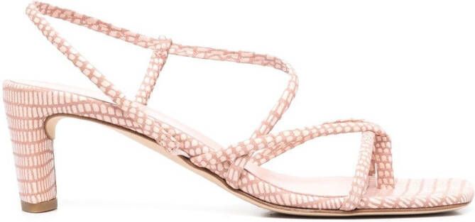 Del Carlo strappy 60mm heel sandals Pink