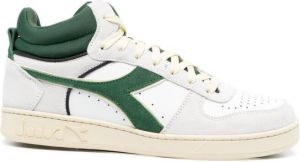 Diadora leather colour-block sneakers White