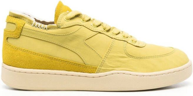 Diadora panelled lace-up sneakers Yellow