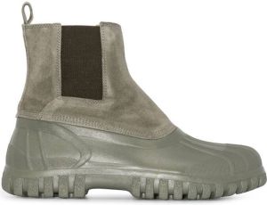 Diemme panelled ankle boots Green