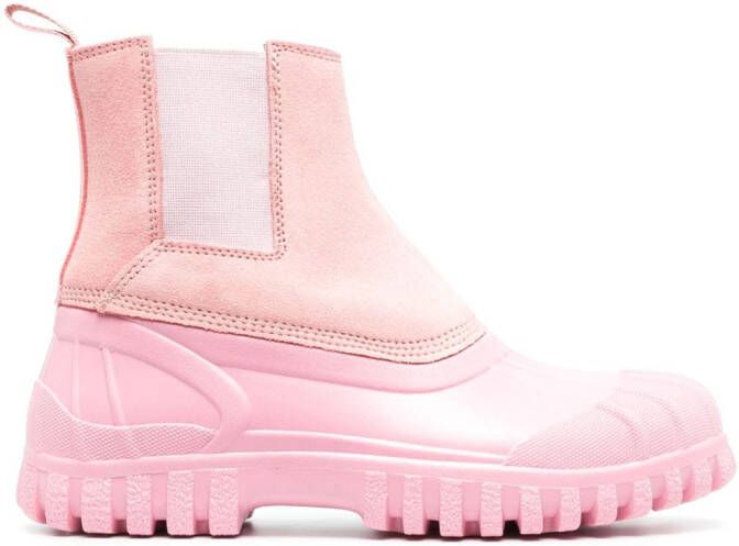 Diemme panelled ankle-length boots Pink
