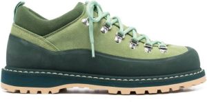 Diemme panelled lace-up boots Green