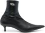 Diesel D-Kittie 50mm leather ankle boots Black - Thumbnail 1