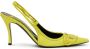 Diesel D-Venus 80mm leather slingback pumps Yellow - Thumbnail 1