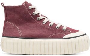 Diesel chunky-sole high-top sneakers Red