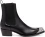 Diesel D-Calamity AB leather boots Black - Thumbnail 1