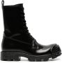 Diesel D-Hammer D lace-up leather boots Black - Thumbnail 1