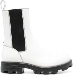 Diesel D-Hammer mid-calf boots White