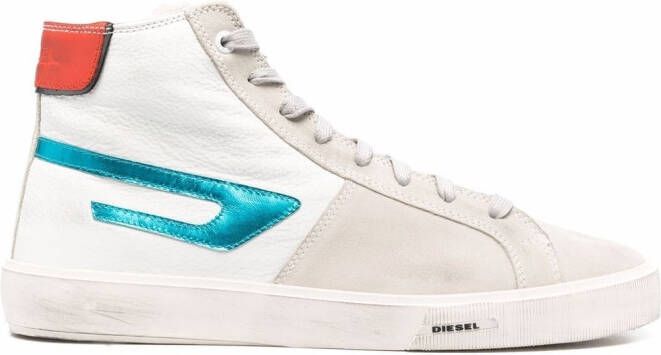 Diesel distressed high-top sneakers White