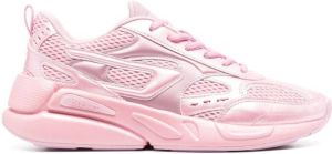 Diesel logo-patch low-top sneakers Pink