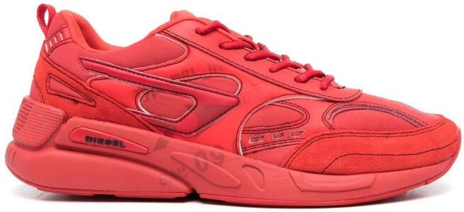 Diesel logo-print low-top sneakers Red