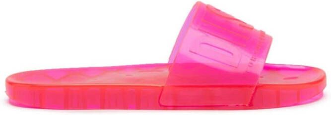 Diesel Sa-Karaibi Gl X logo-embossed slides Pink