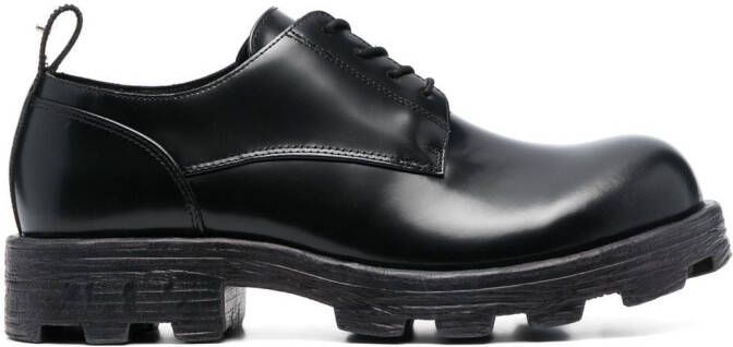 Diesel D-Hammer leather oxford shoes Black
