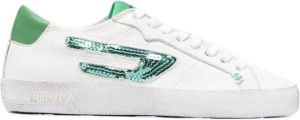 Diesel sequin-logo low-top sneakers White