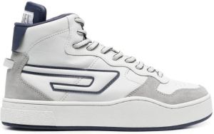 Diesel two tone lace-up trainers Grey
