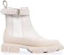 Dion Lee Gao buckled ankle boots White - Thumbnail 1