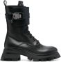 DKNY 55mm Sava buckle-detail combat boots Black - Thumbnail 1