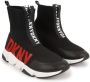 Dkny Kids high-top zip-up sneakers Black - Thumbnail 1