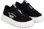 Dkny Kids logo-print canvas sneakers Black - Thumbnail 1