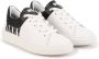 Dkny Kids logo-print lace-up leather sneakers White - Thumbnail 1