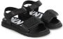 Dkny Kids studded-logo leather sandals Black - Thumbnail 1