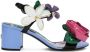 Dolce & Gabbana 60mm floral-appliqué leather sandals Black - Thumbnail 1