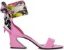 Dolce & Gabbana 60mm scarf-detail leather sandals Pink - Thumbnail 1