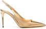 Dolce & Gabbana 100mm pointed-toe pumps Gold - Thumbnail 1