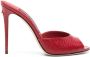 Dolce & Gabbana 105mm leather slip-on sandals Red - Thumbnail 1