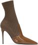 Dolce & Gabbana 105mm pointed-toe ankle boots Brown - Thumbnail 1